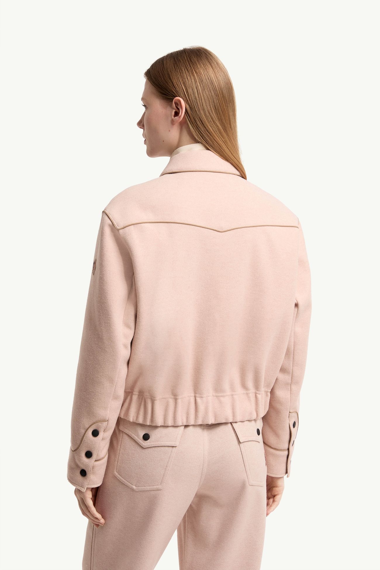 Giacca camicia in interlock Donna Rosa Moncler 4