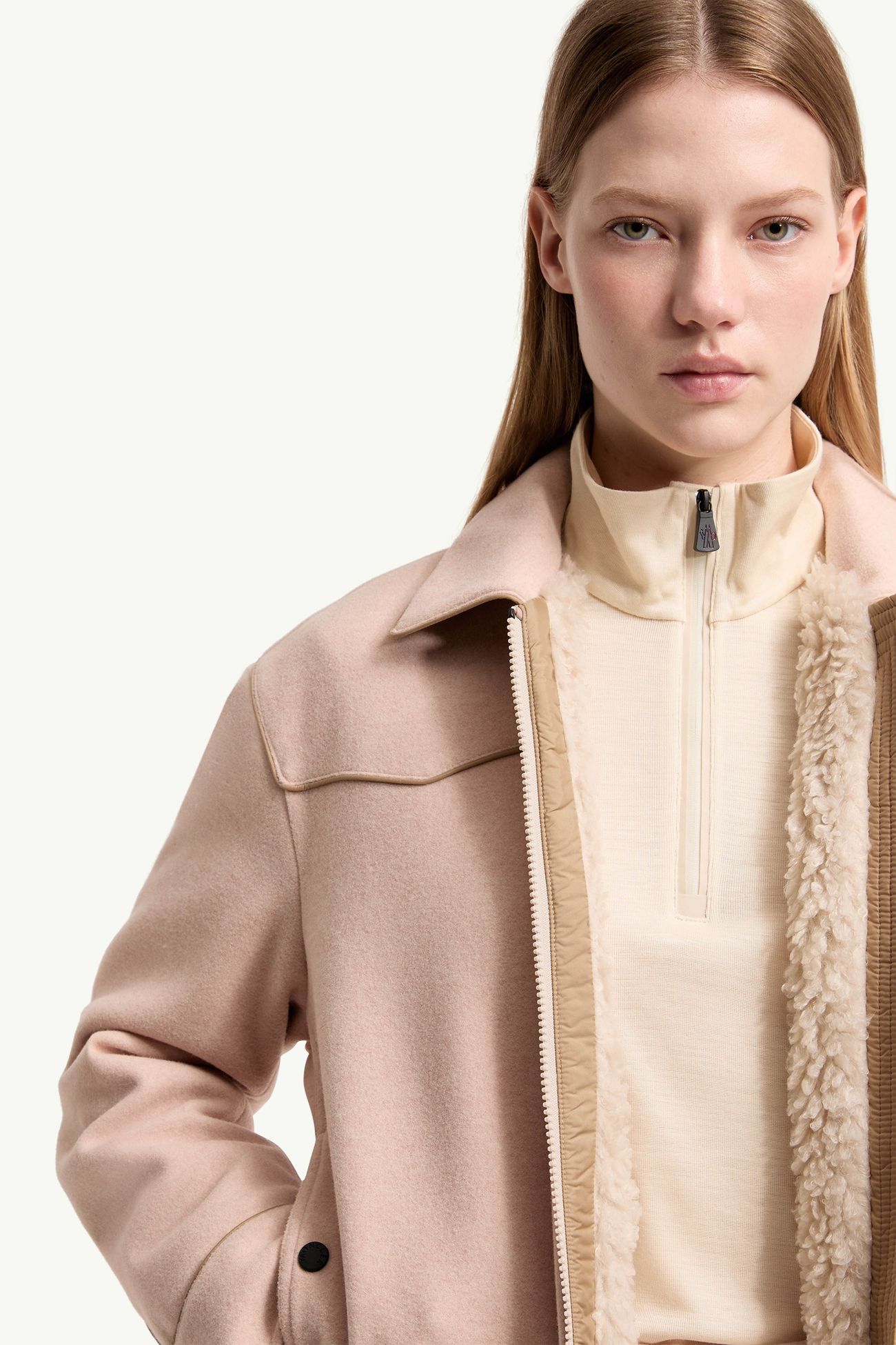 Giacca camicia in interlock Donna Rosa Moncler 5