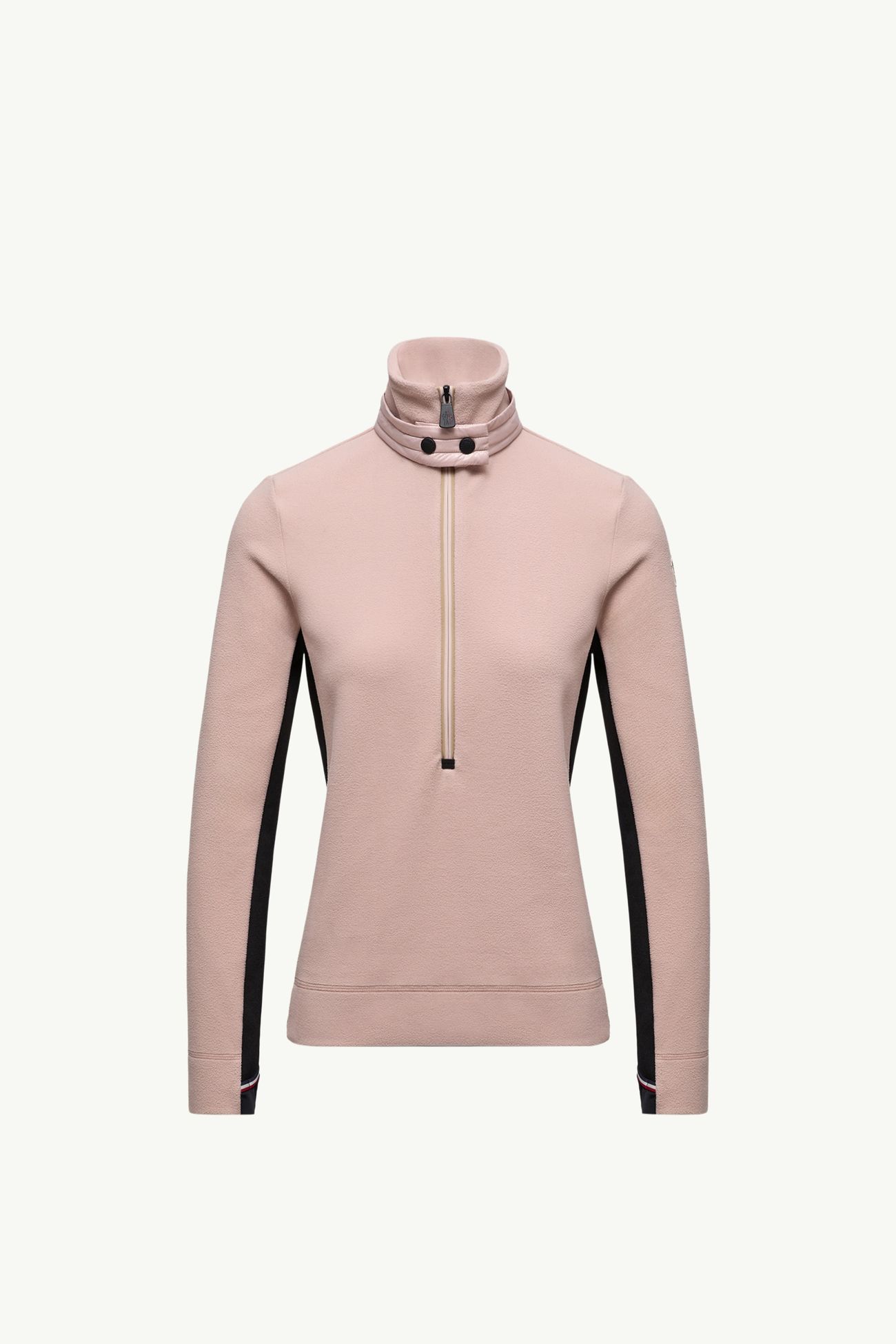 Jersey de cuello de tortuga y media cremallera Mujer Rosado claro Moncler 2