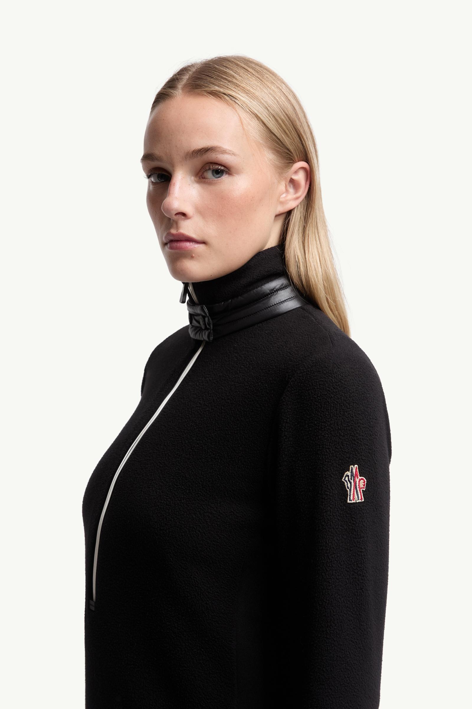 Black Half-Zip Turtleneck - Mid-Layers for Women | Moncler US