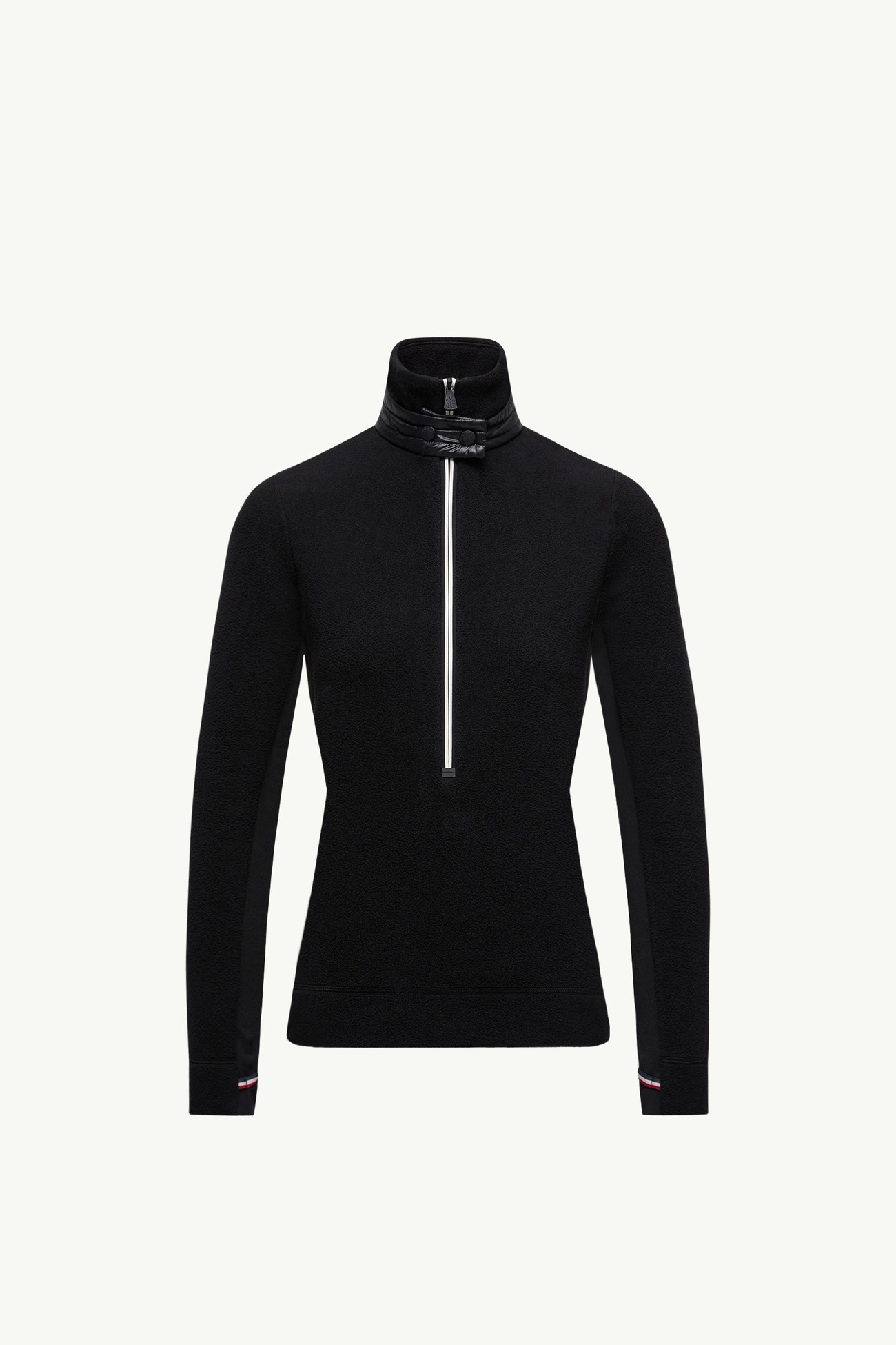 Half-Zip Polo Neck Women Black Moncler 2