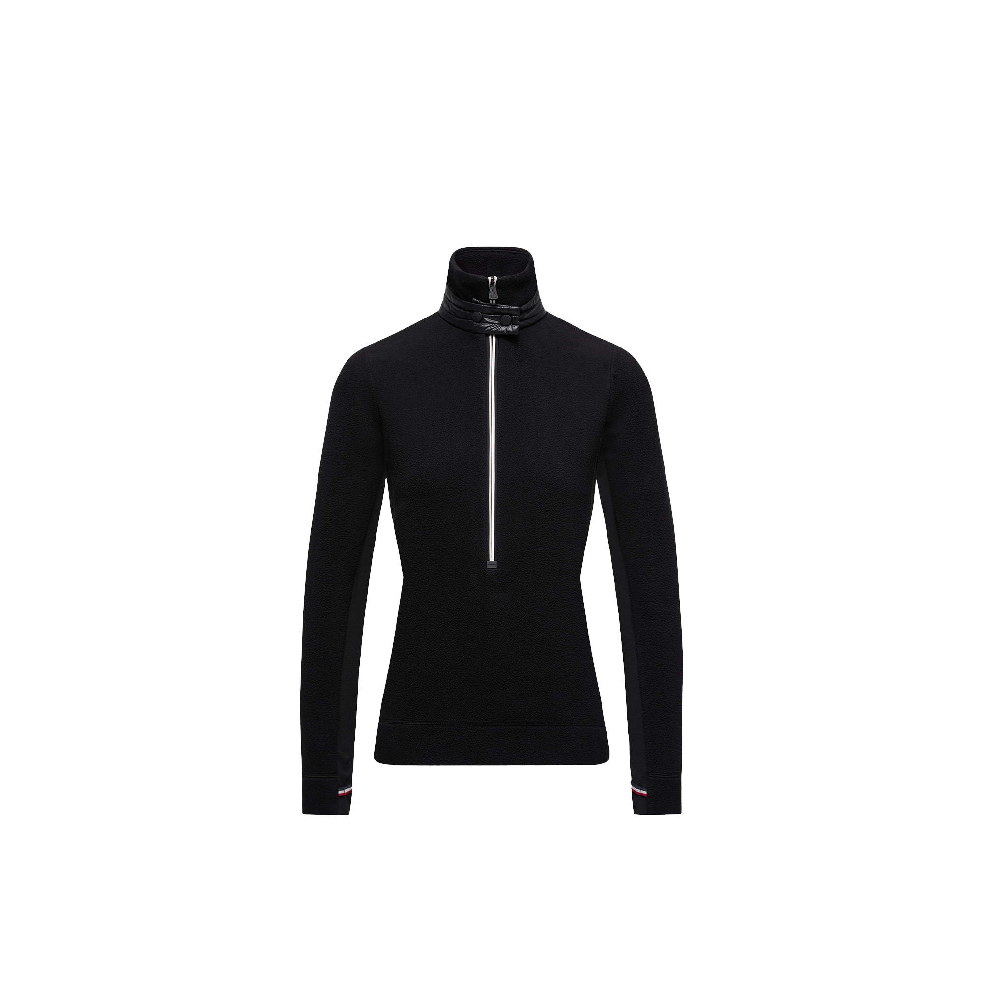 Moncler Grenoble Women's Black Fleece Half-Zip Ski Sweater UK Size 14 - Mytheresa - Image 3