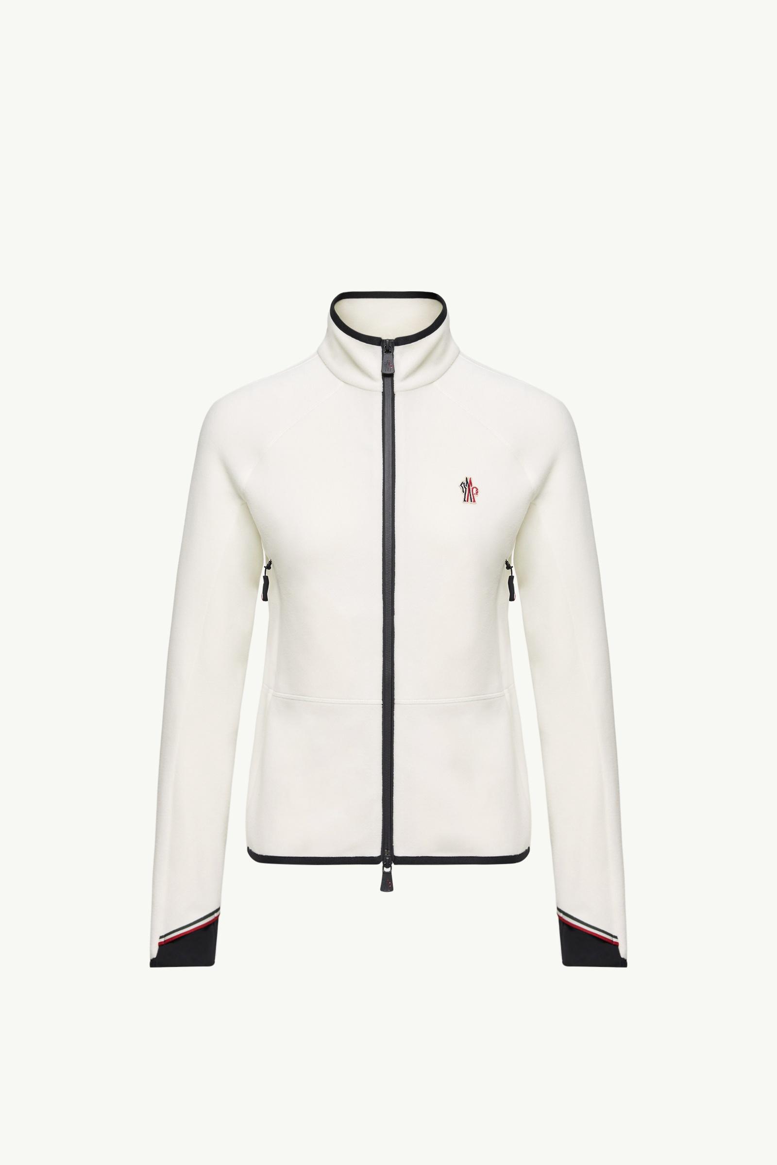 Fleece Zip-Up Sweatshirt Women White Moncler, 1 of 0