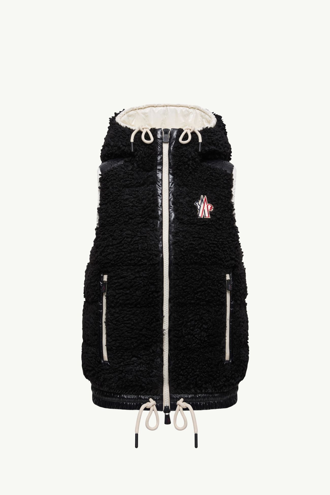 Teddy Hooded Insulated Gilet Women Black Moncler 2