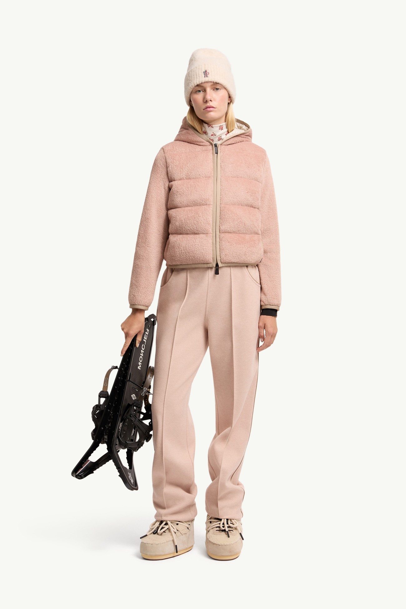 Polartec®夾層拉鏈連帽衫 女士 粉紅色 Moncler 0