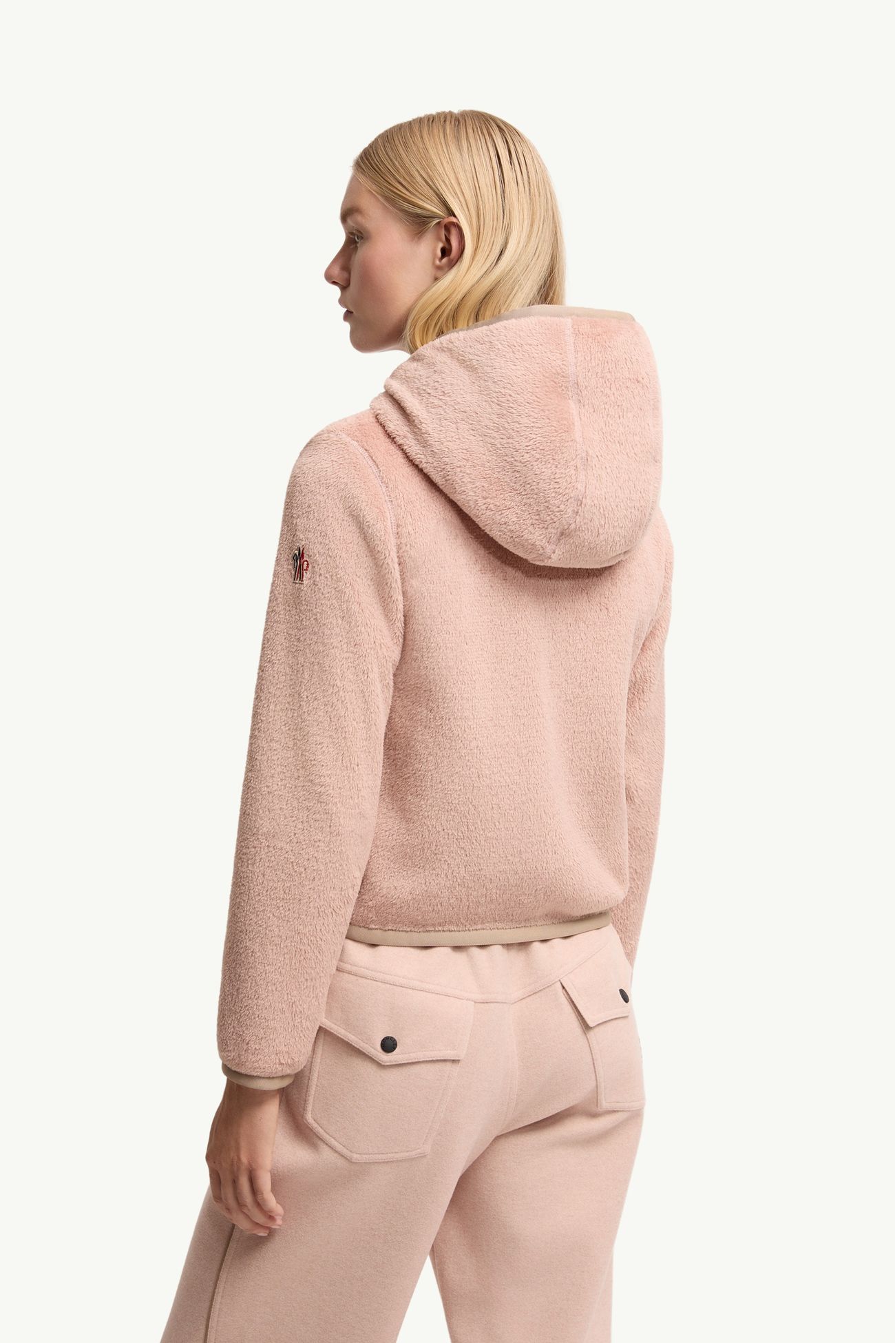 Felpa Polartec® imbottita con cappuccio e zip Donna Rosa Moncler 4