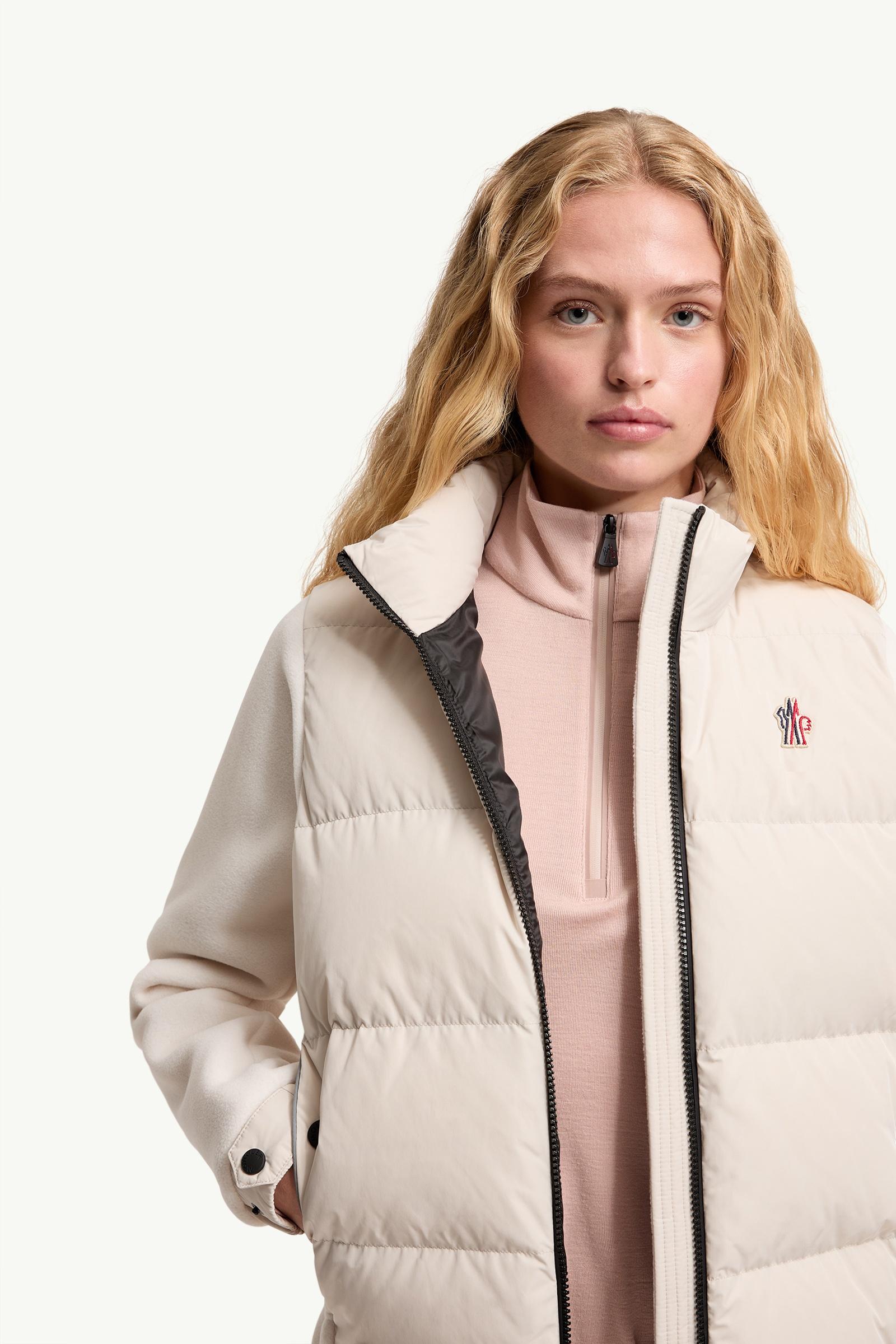 Light Beige Polartec® Padded Zip-Up Cardigan - Sweatshirts for