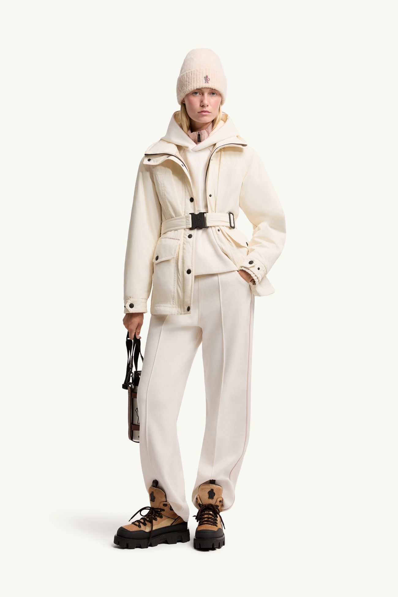 Interlock Track Trousers Women White Moncler 0