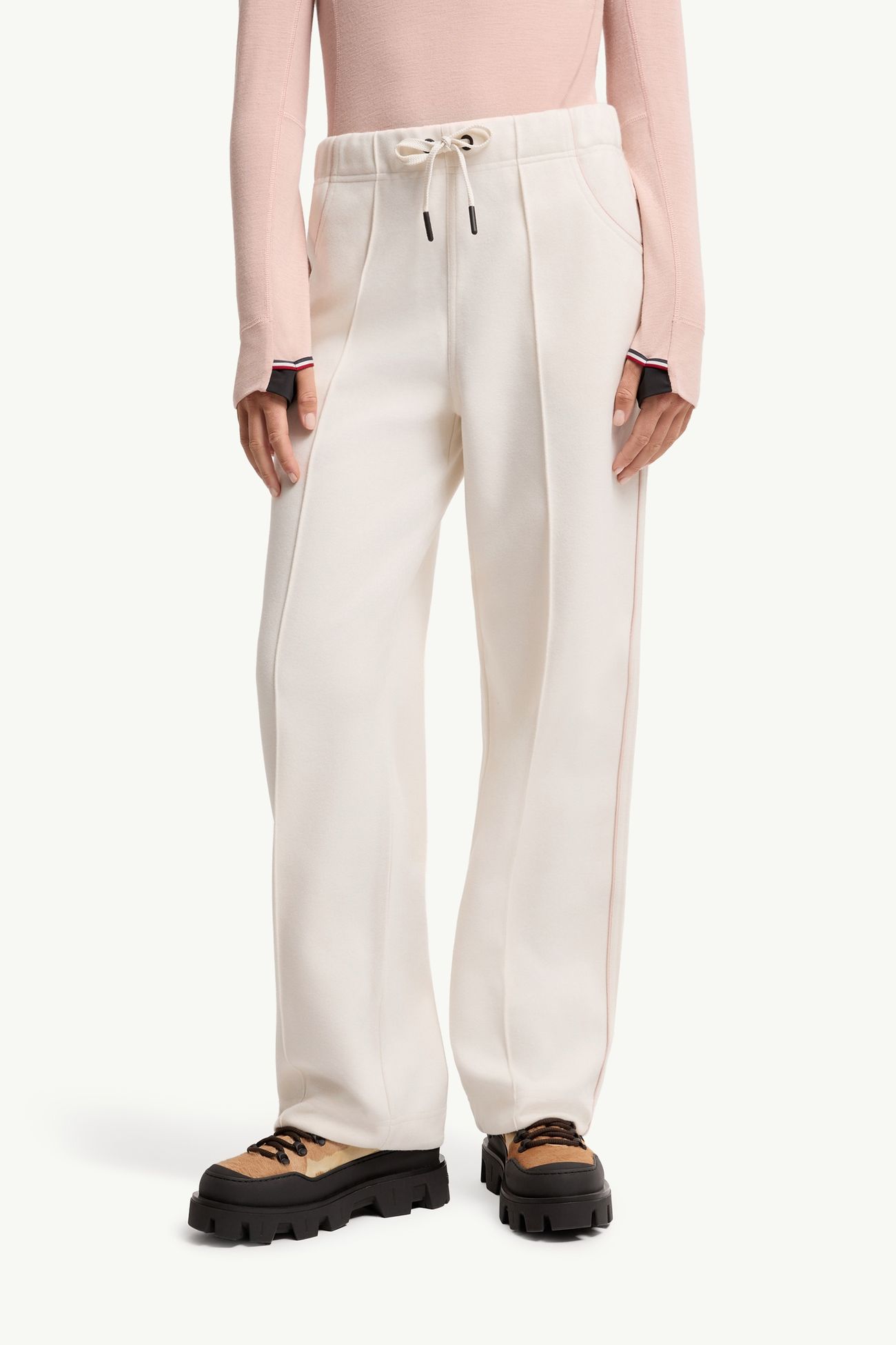 Interlock Track Trousers Women White Moncler 3