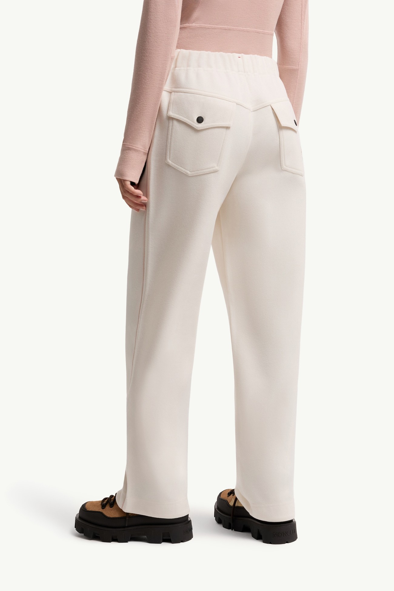Interlock Track Trousers Women White Moncler 4