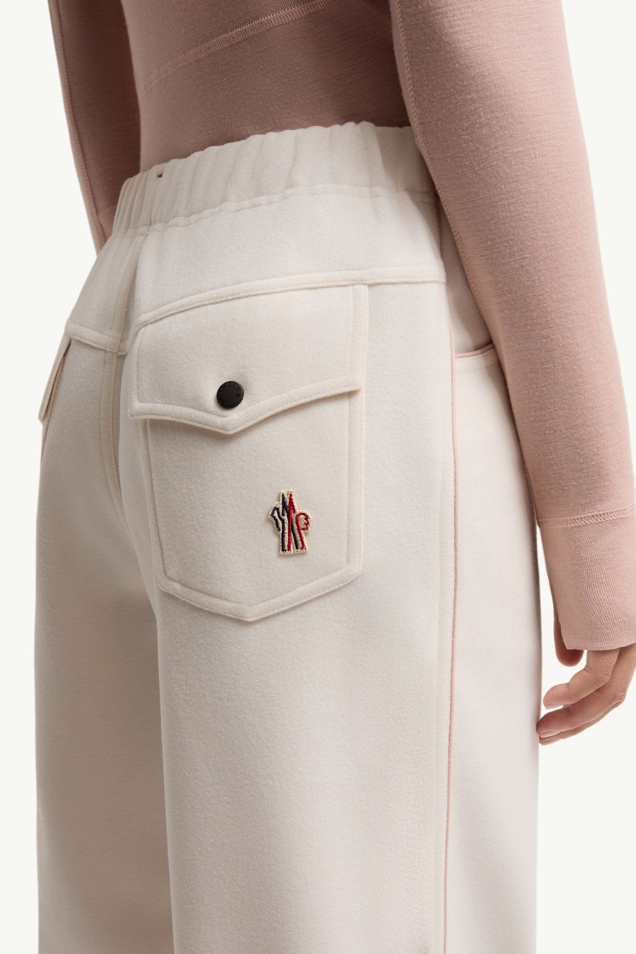 Interlock Track Trousers Women White Moncler 5