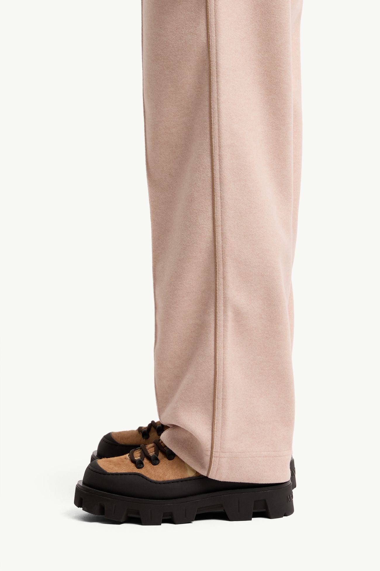 Pantaloni sportivi in interlock Donna Rosa Moncler 1