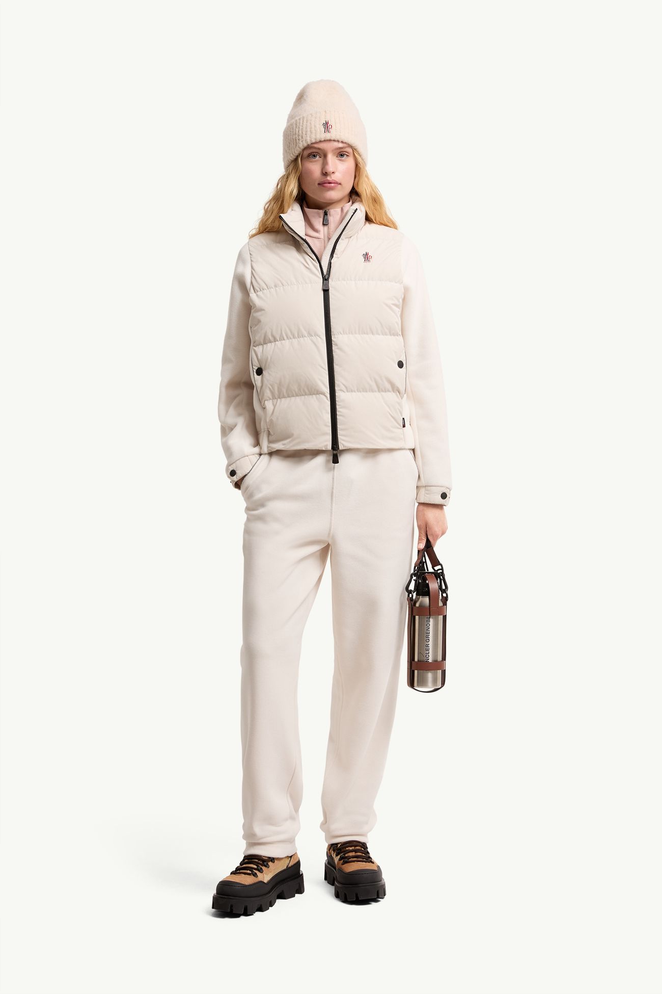 Polartec® Track Trousers Women Light Beige Moncler 0