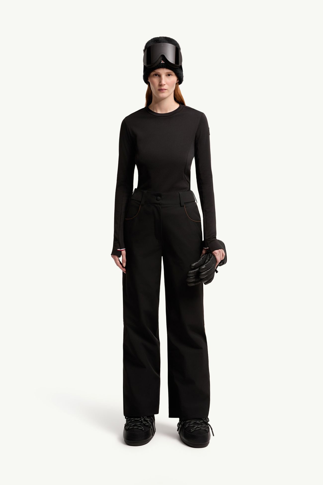Polartec® Half-Zip Polo Neck Women Black Moncler 0