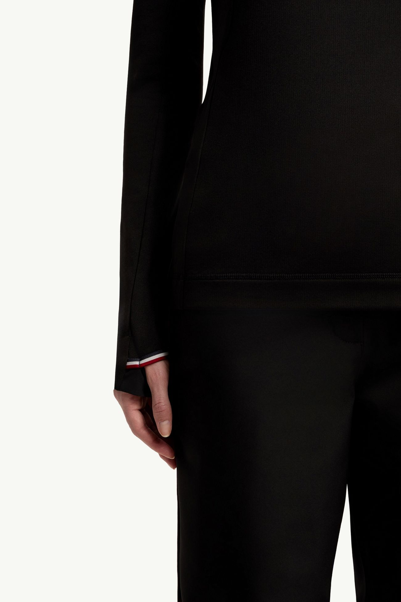 Polartec® Half-Zip Polo Neck Women Black Moncler 5