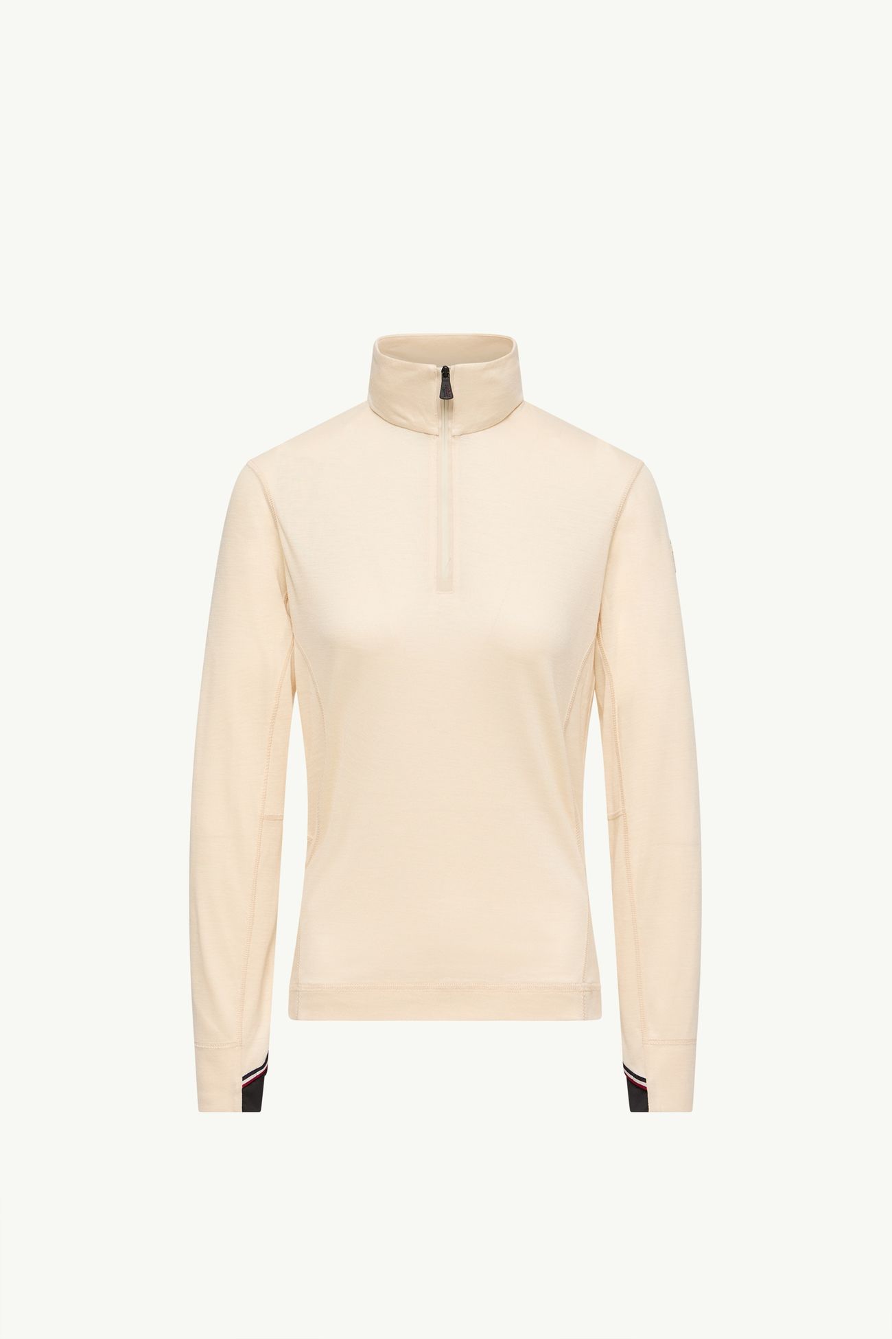羊毛真絲混紡樽領衫 女士 象牙白色 Moncler 2