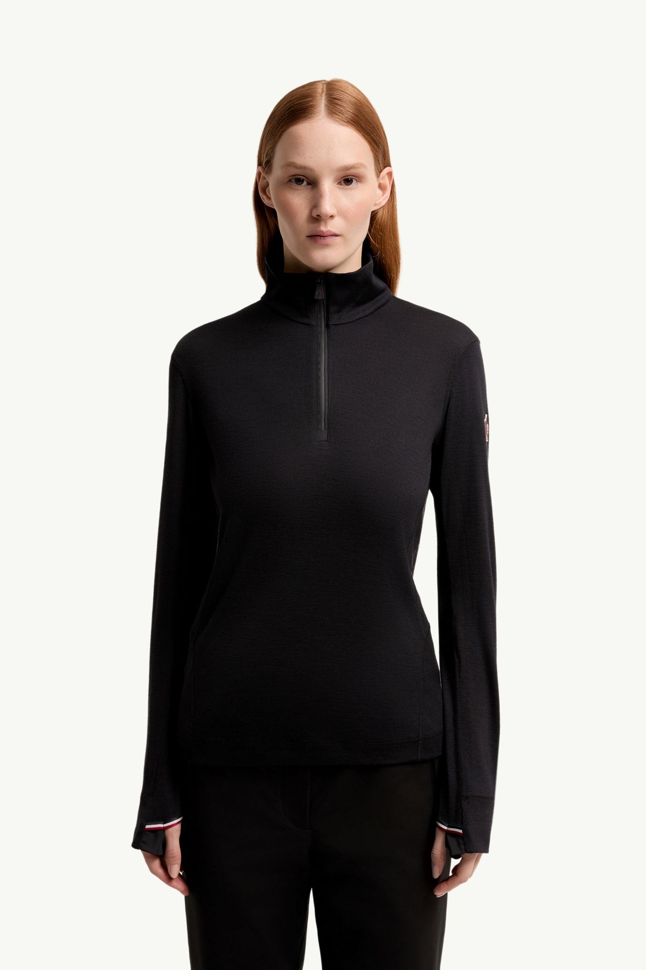 Dolcevita in misto lana e seta Donna Nero Moncler 3