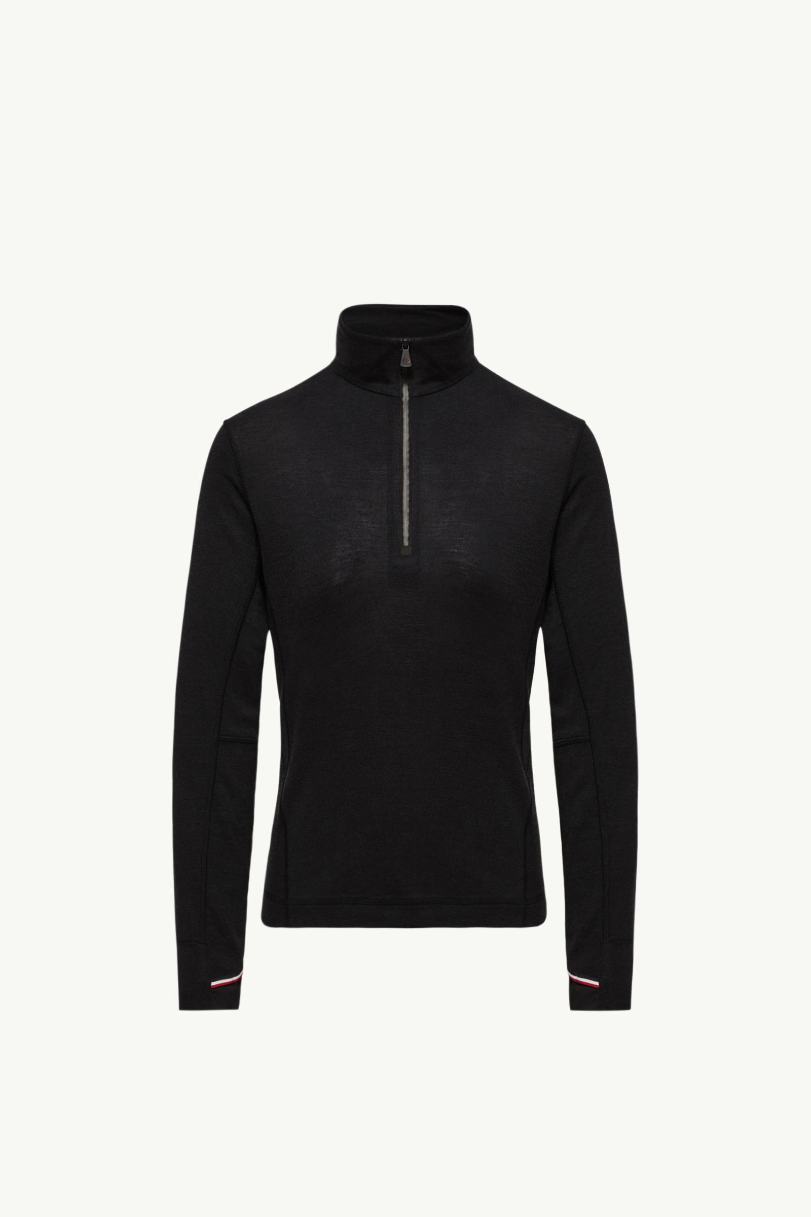 Dolcevita in misto lana e seta Donna Nero Moncler, 1 of 0