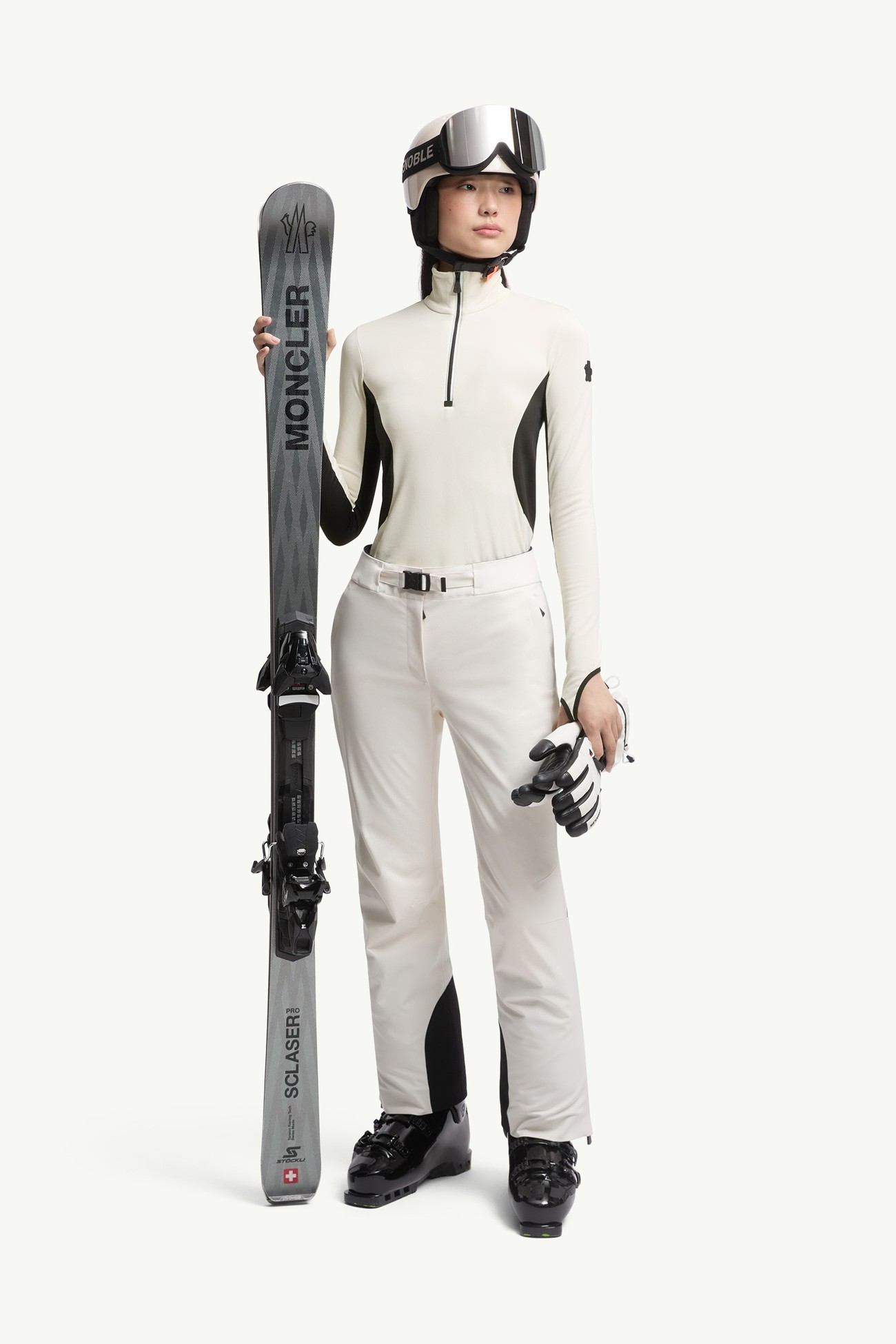 Dolcevita Polartec® con mezza zip Donna Bianco Moncler 0