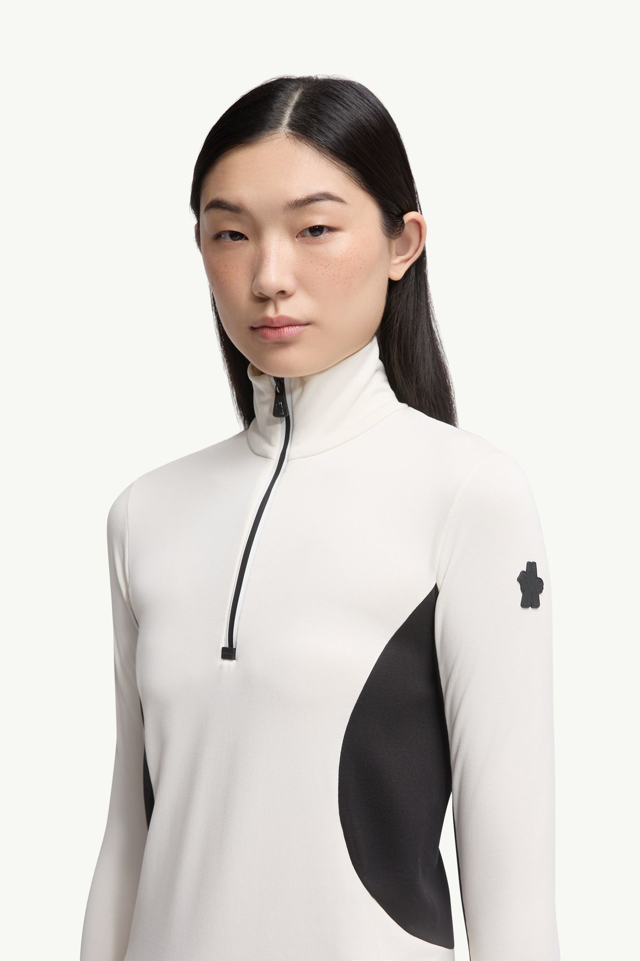Polartec®女士半拉链高领上衣 女士 白色 Moncler 1