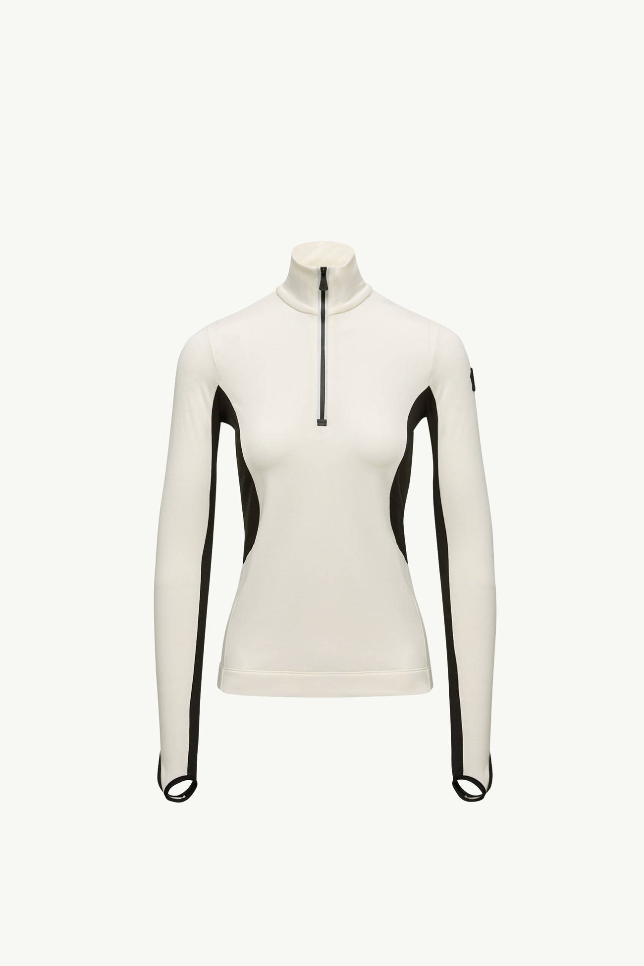 Polartec® Half-Zip Polo Neck Women White Moncler 2