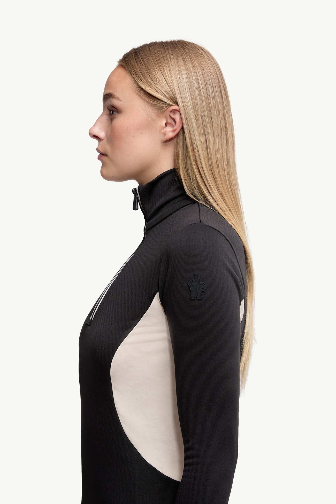 Polartec® Half-Zip Polo Neck Women Black Moncler 1