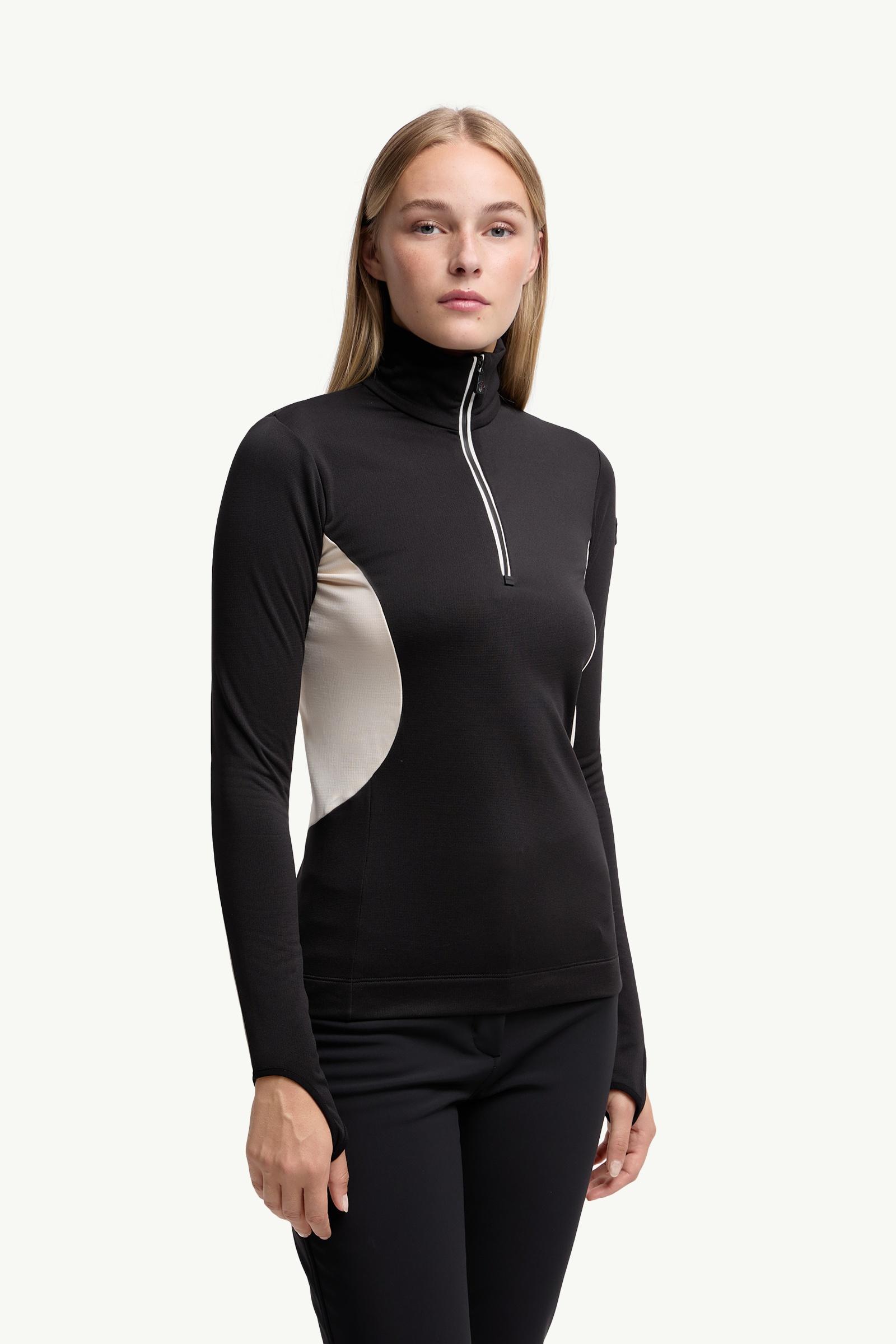 Black Polartec® Half-Zip Turtleneck - Mid-Layers for Women