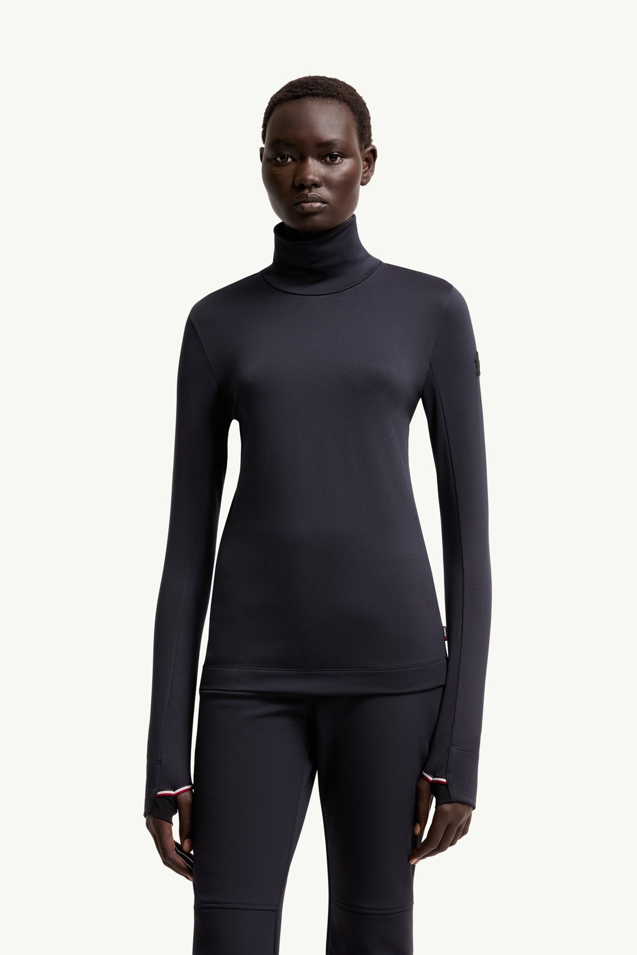 Jersey con cuello de tortuga de Polartec® Mujer Azul oscuro Moncler 3