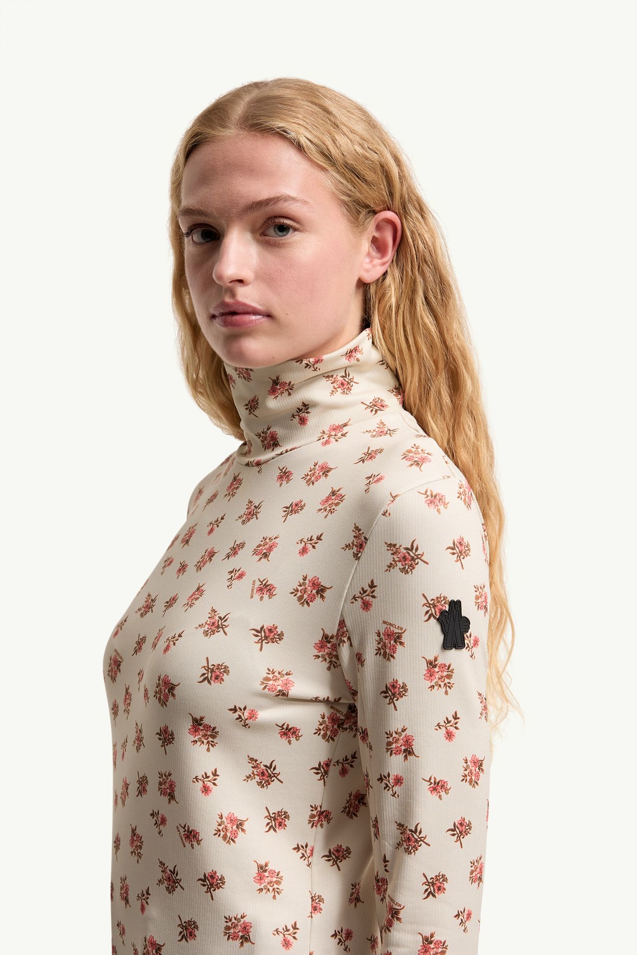 女士花卉印花高领上衣 女士 白色 Moncler 1