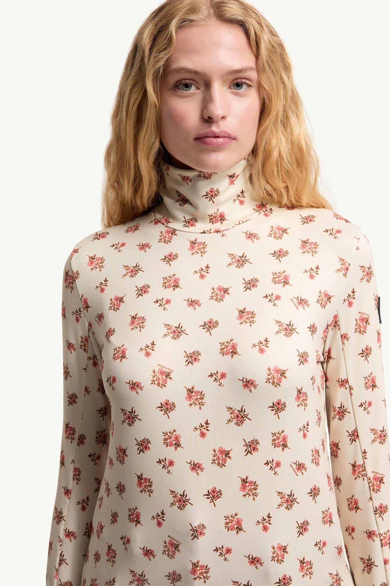 女士花卉印花高领上衣 女士 白色 Moncler 5