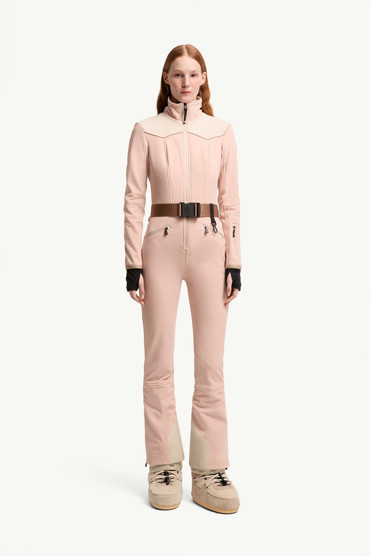 Ski Suit Women Pink Moncler 3