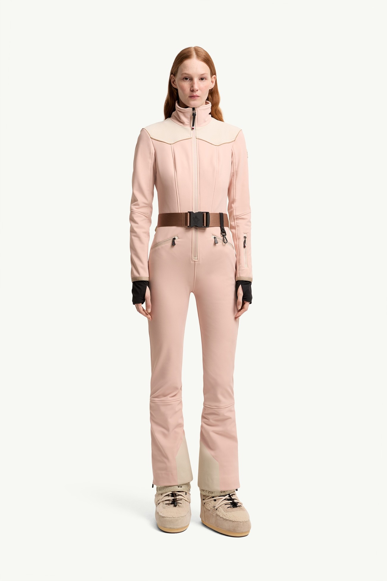 Ski Suit Women Pink Moncler 3