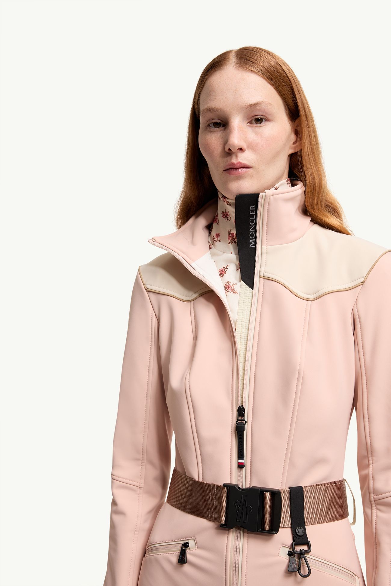 Ski Suit Women Pink Moncler 6