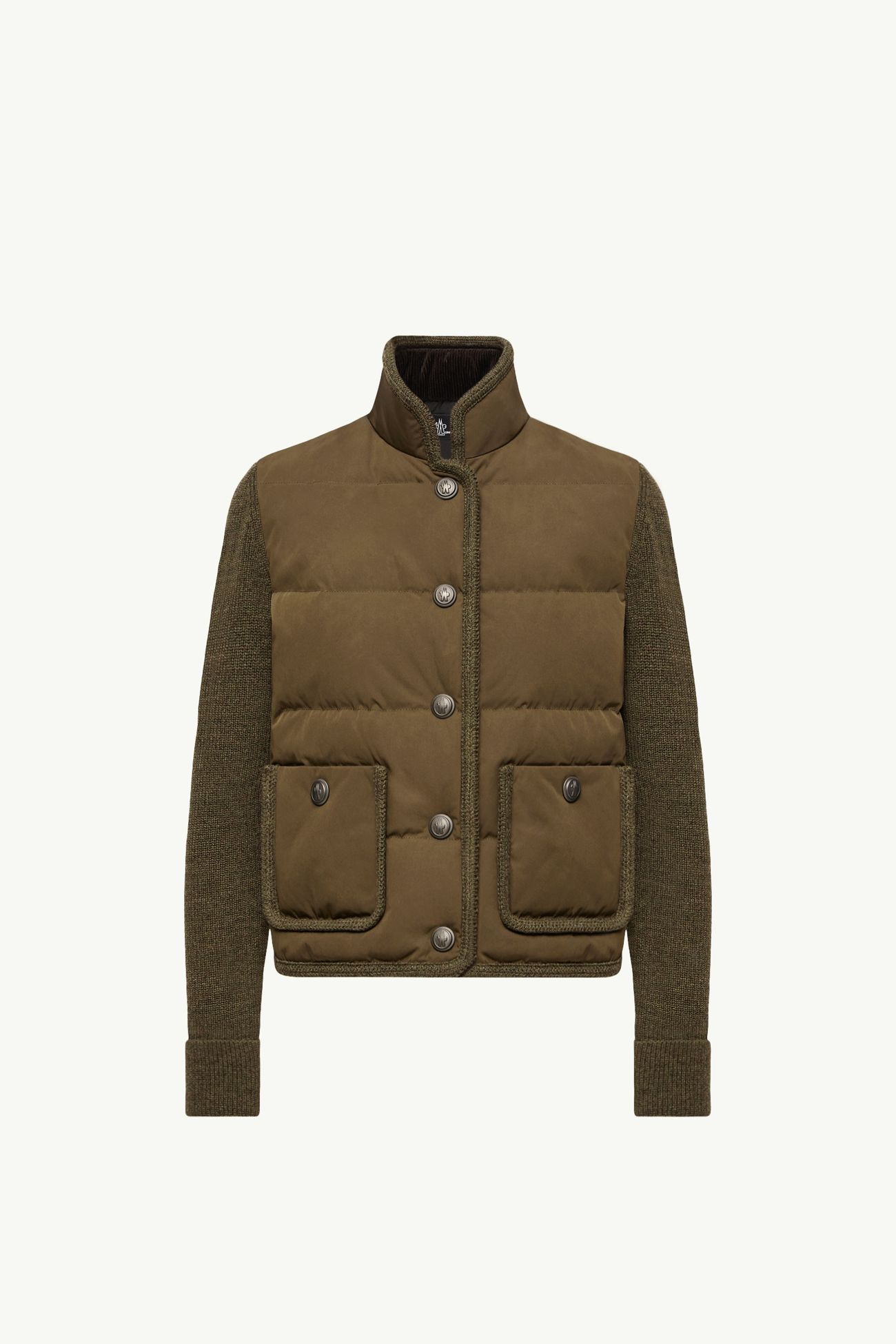Cárdigan de lana acolchado Mujer Verde Oscuro Moncler 2