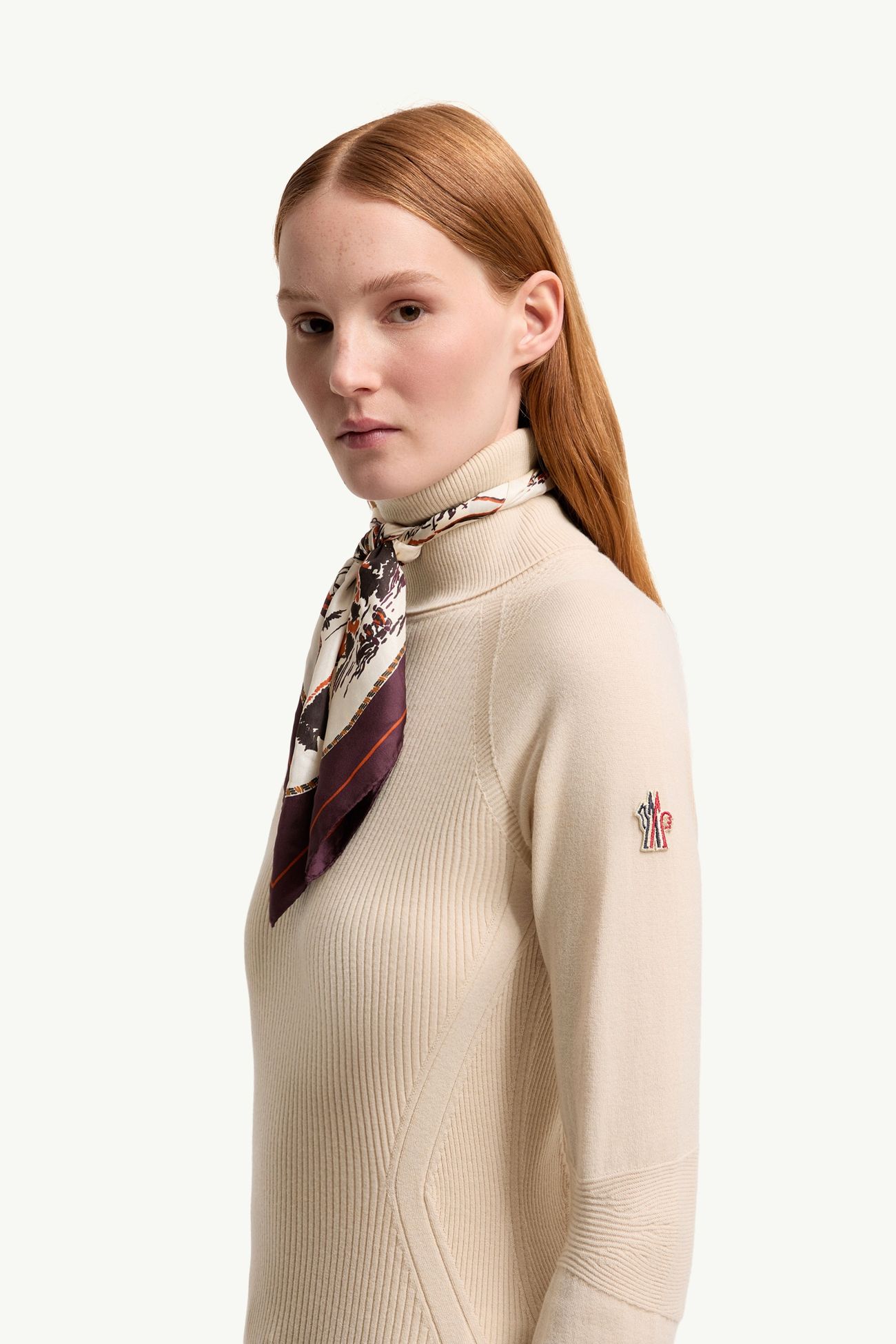 女士羊毛混纺高领毛衣 女士 象牙白 Moncler 1