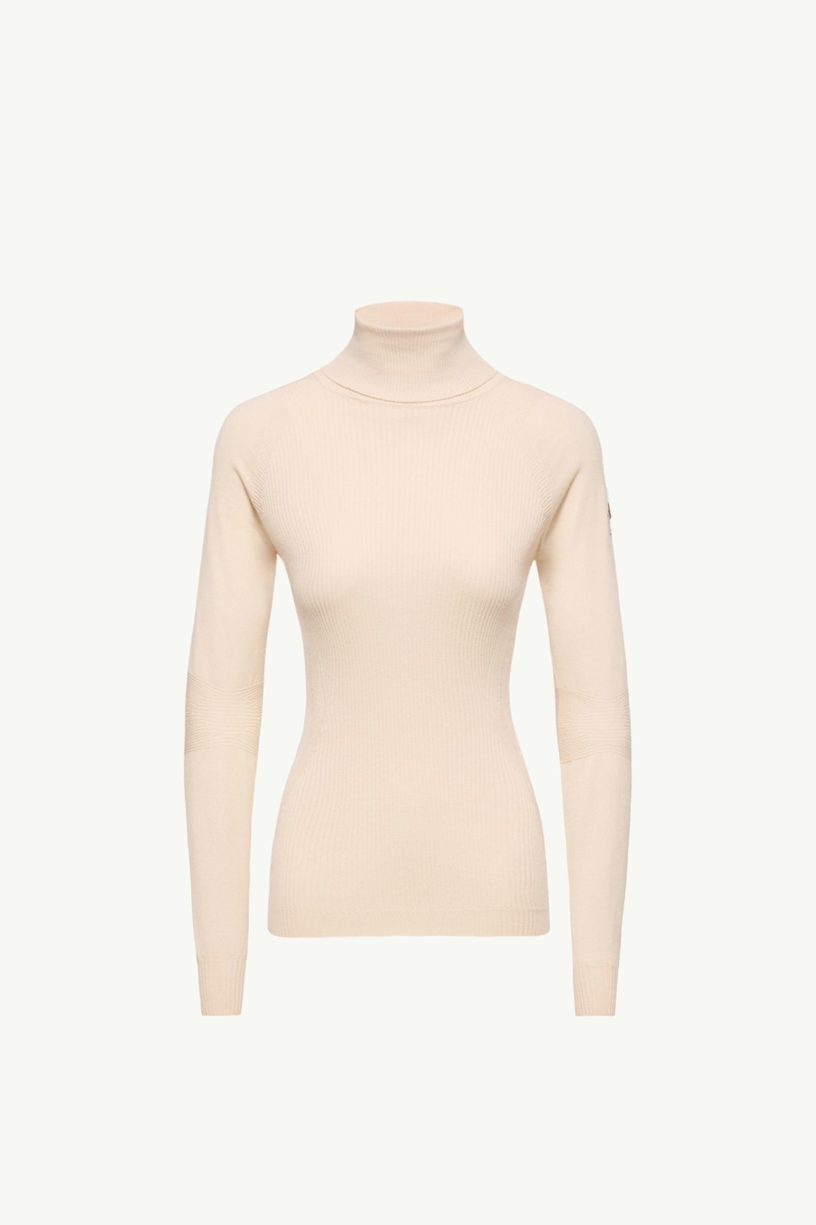 羊毛混紡樽領毛衣 女士 象牙白色 Moncler, 1 of 0