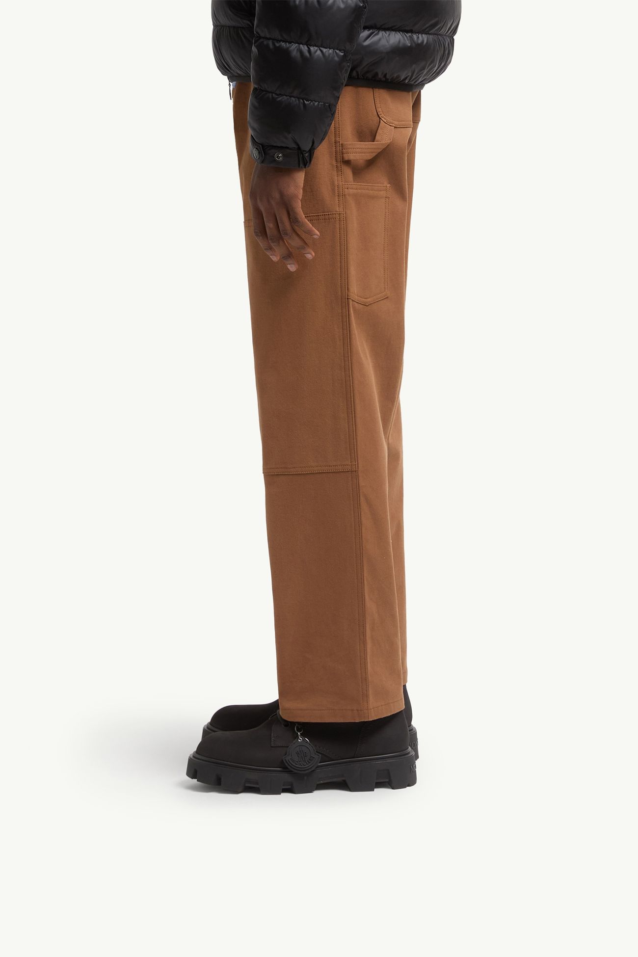 Bottines en nubuck et daim Peak City Hommes Noir Moncler 1
