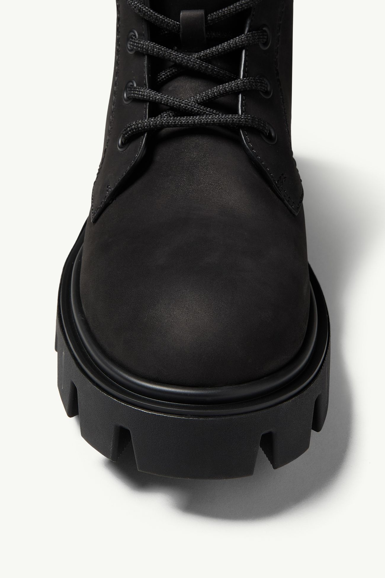 Peak City Nubuck & Suede Ankle Boots Men Black Moncler 2