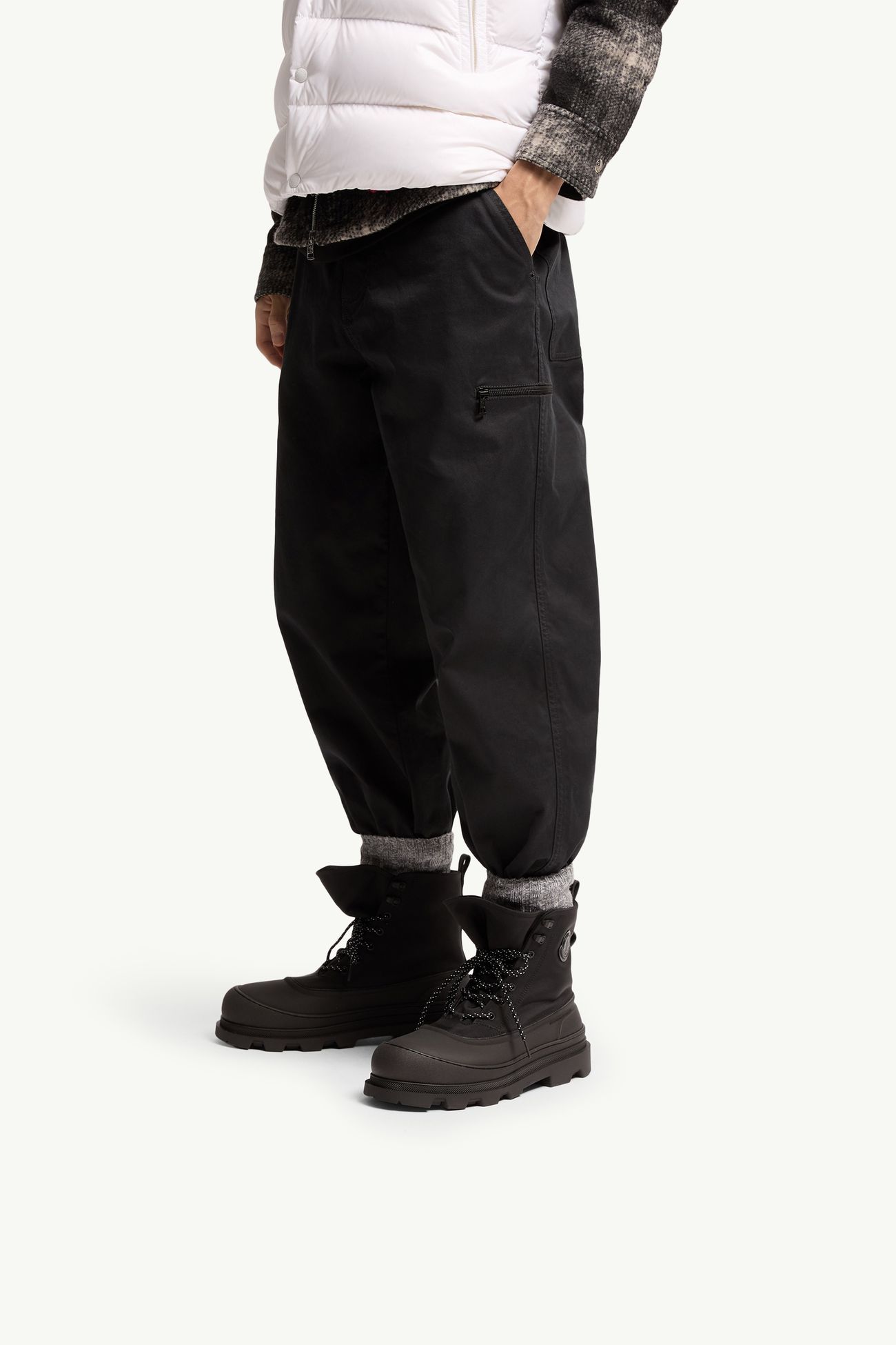 Vera Sheal男士系带靴 男士 黑色 Moncler 1