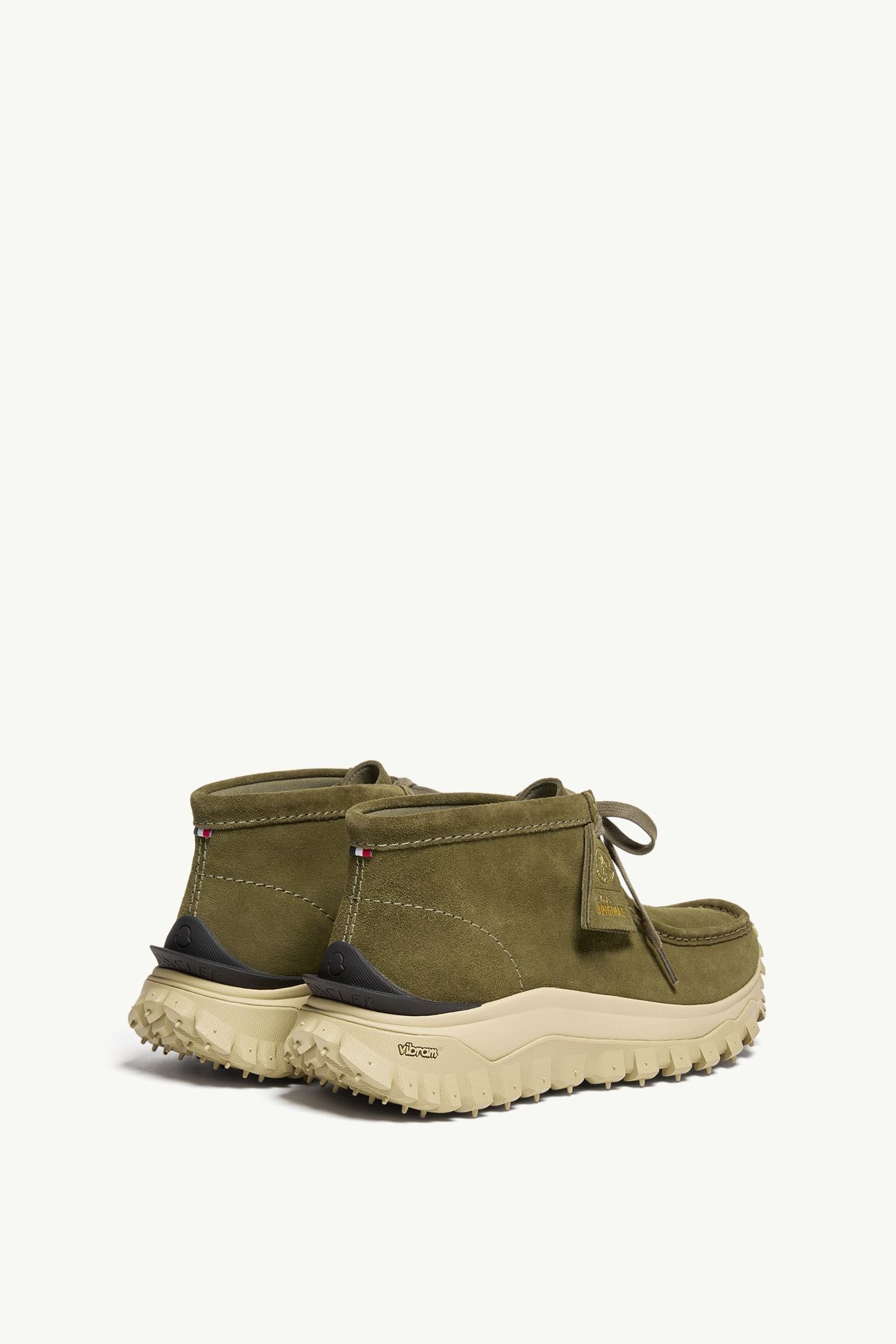 Moncler + Clarks Originals Trailgrip Wallabee GTX Suede Boots Men Olive Green Moncler 4
