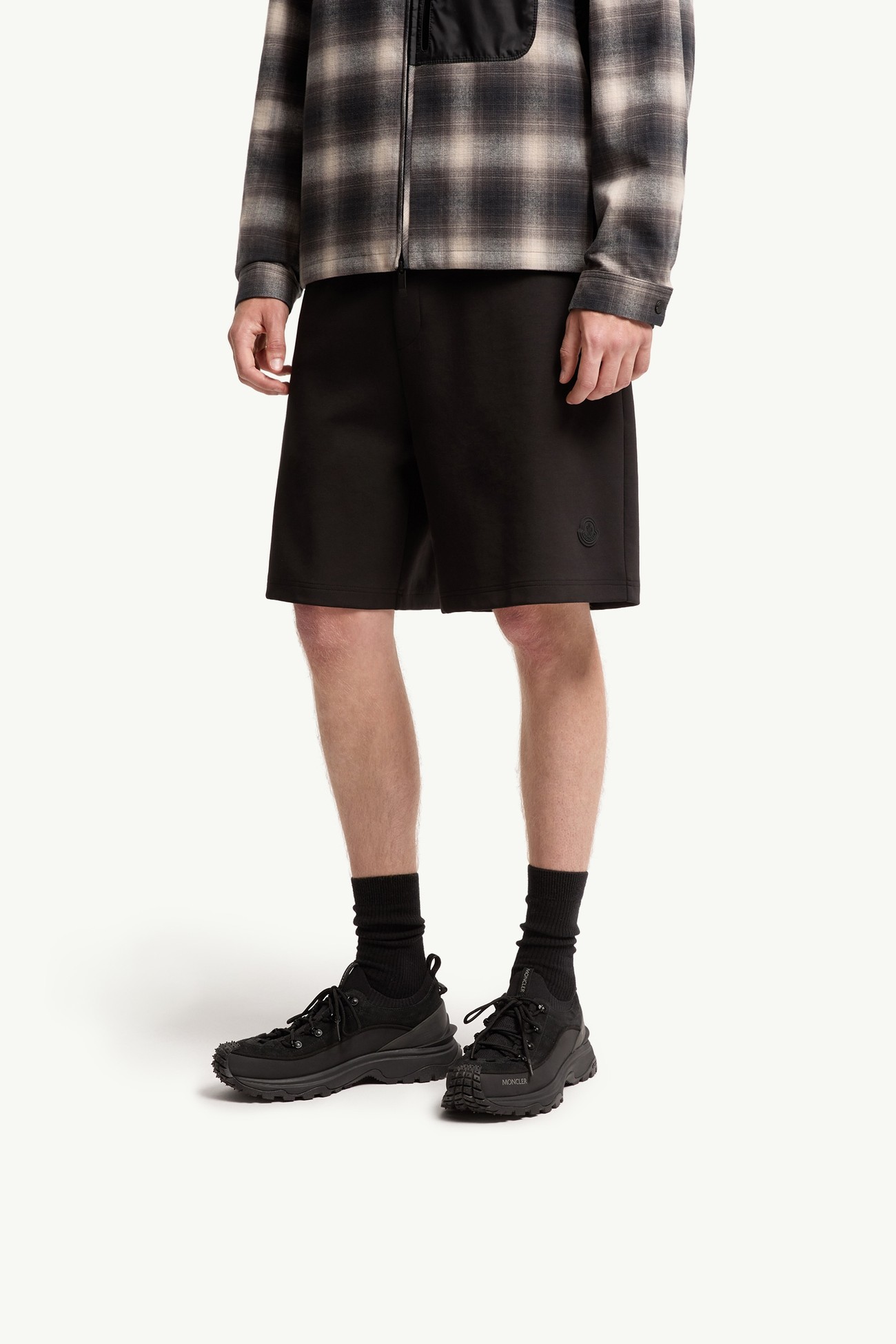 Sneaker Trailgrip Lite3 in pelle scamosciata Uomo Nero Moncler 1