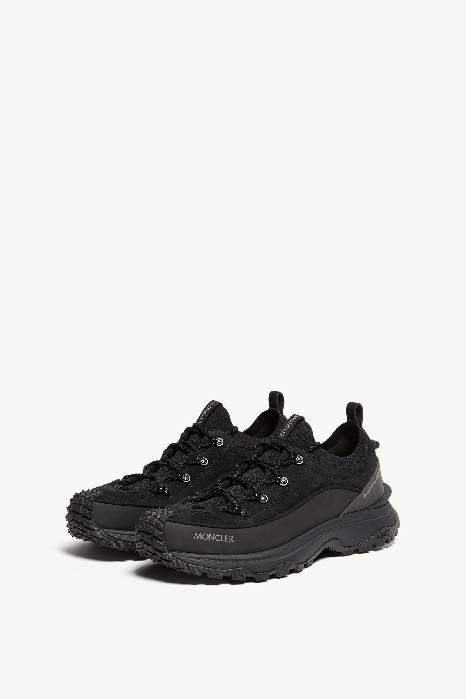 Black Trailgrip Lite3 Suede Sneakers - Sneakers for Men | Moncler US