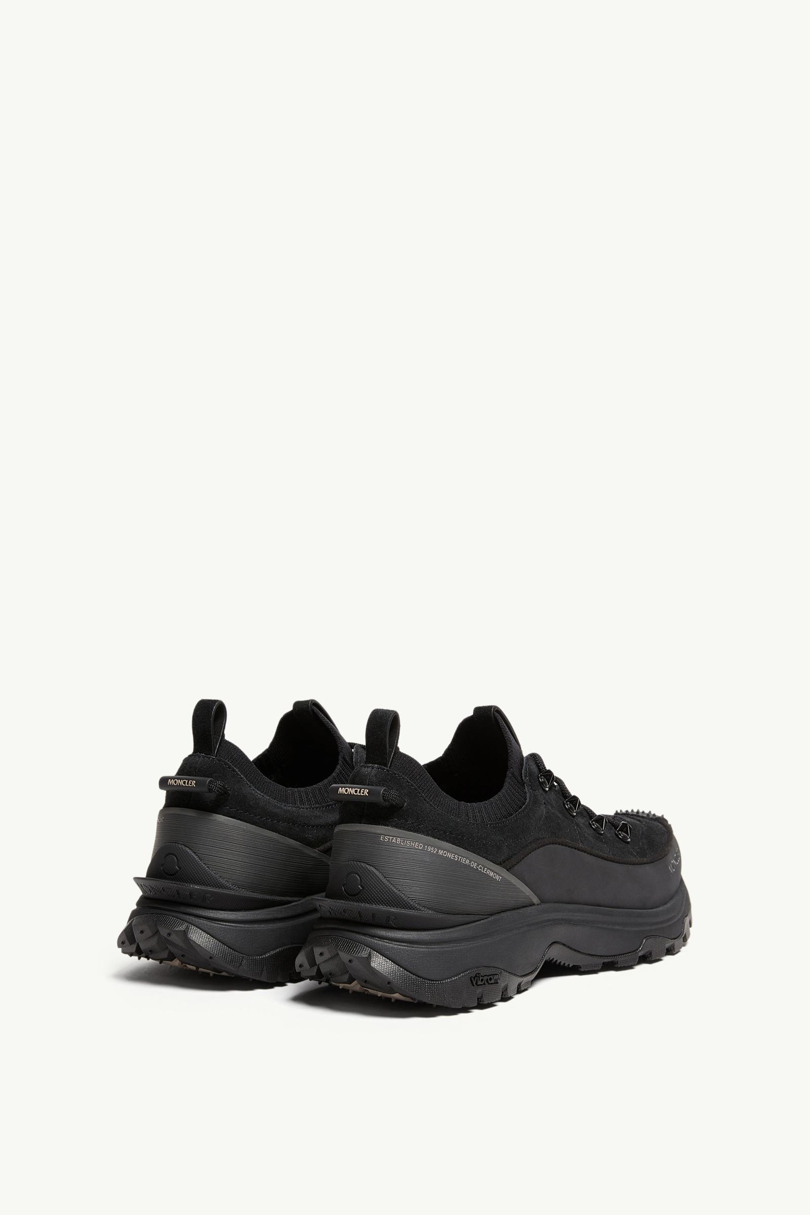 Black Trailgrip Lite3 Suede Sneakers - Sneakers for Men | Moncler US