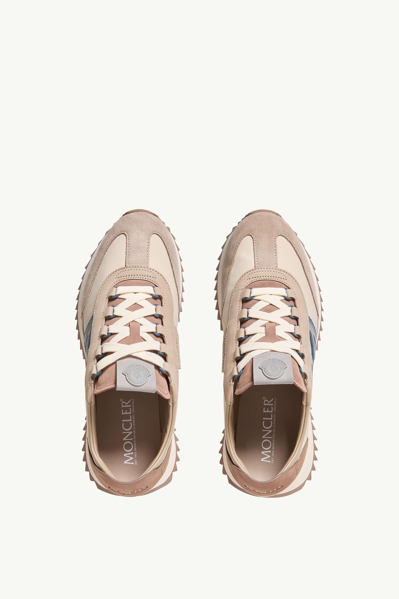 Pacey2 Suede & Nubuck Trainers Men Beige Moncler 5