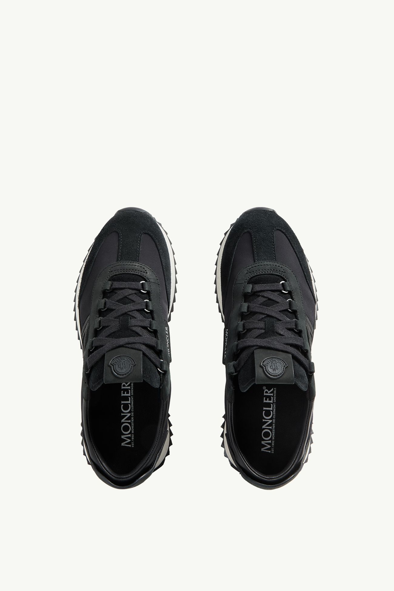 Pacey2 Suede & Nubuck Trainers Men Black Moncler 5