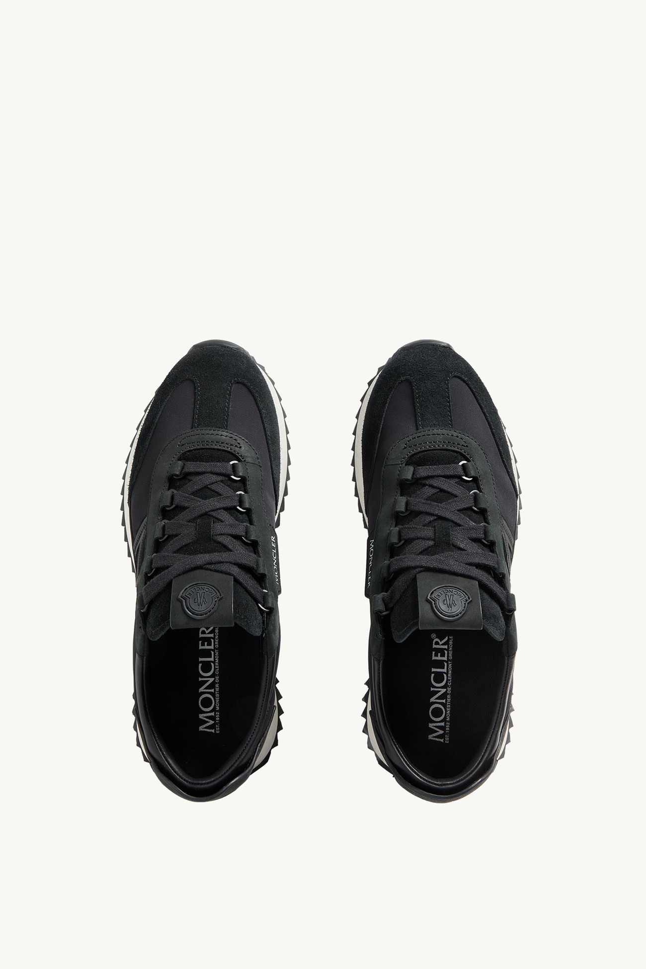 Pacey2 Suede & Nubuck Trainers Men Black Moncler 5