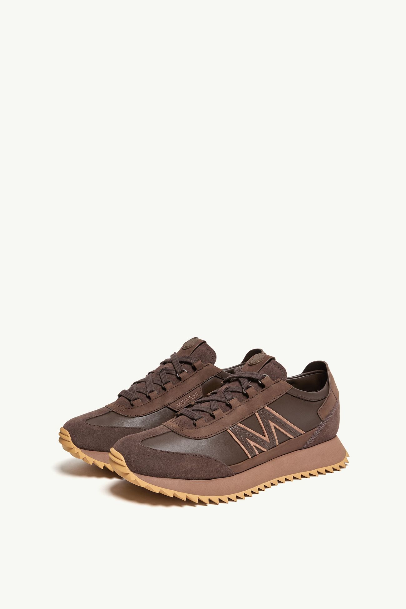 Pacey2 Sneaker aus Wild- und Nubukleder Herren Braun Moncler 3