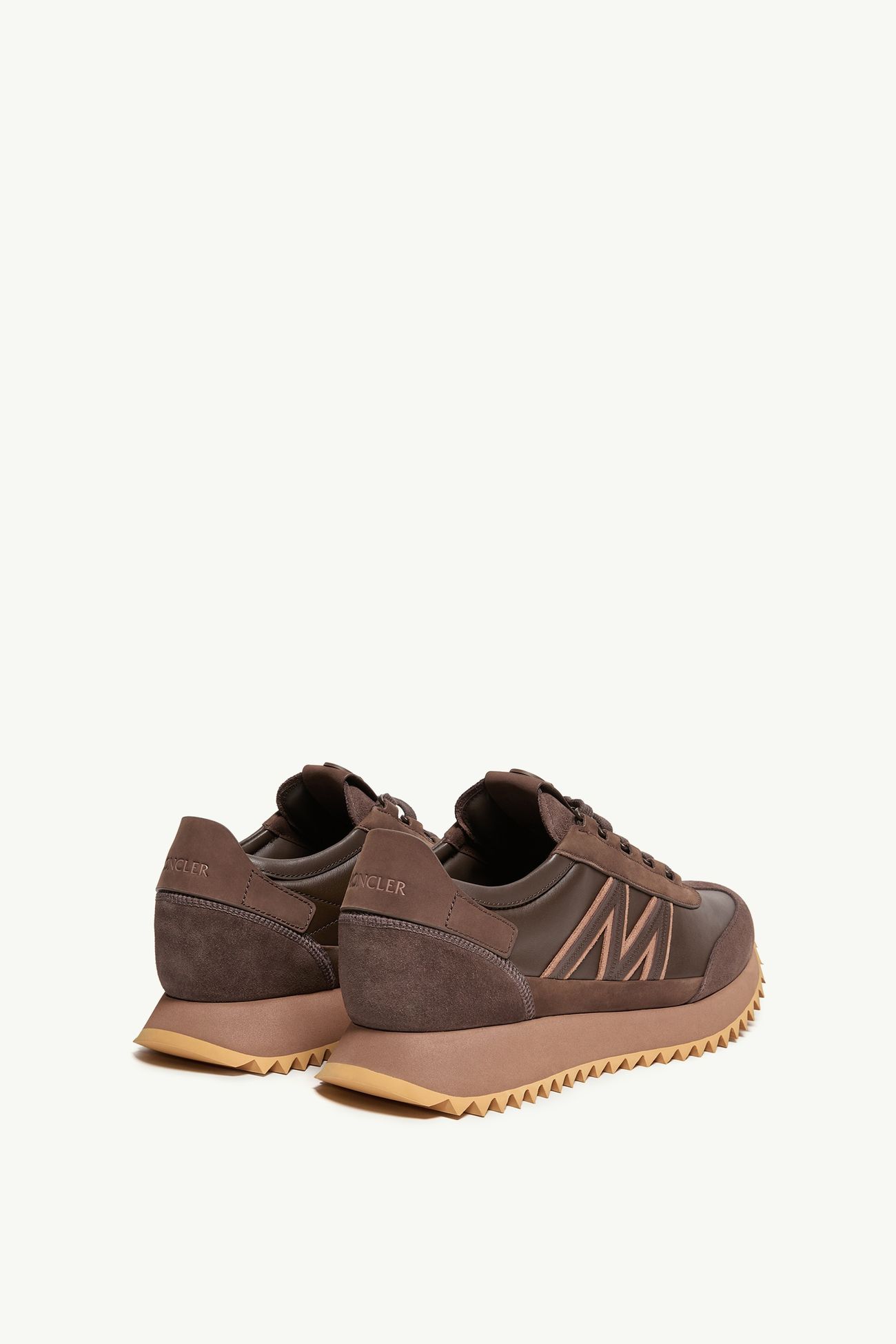 Sneaker Pacey2 in pelle scamosciata e nabuk Uomo Marrone Moncler 4