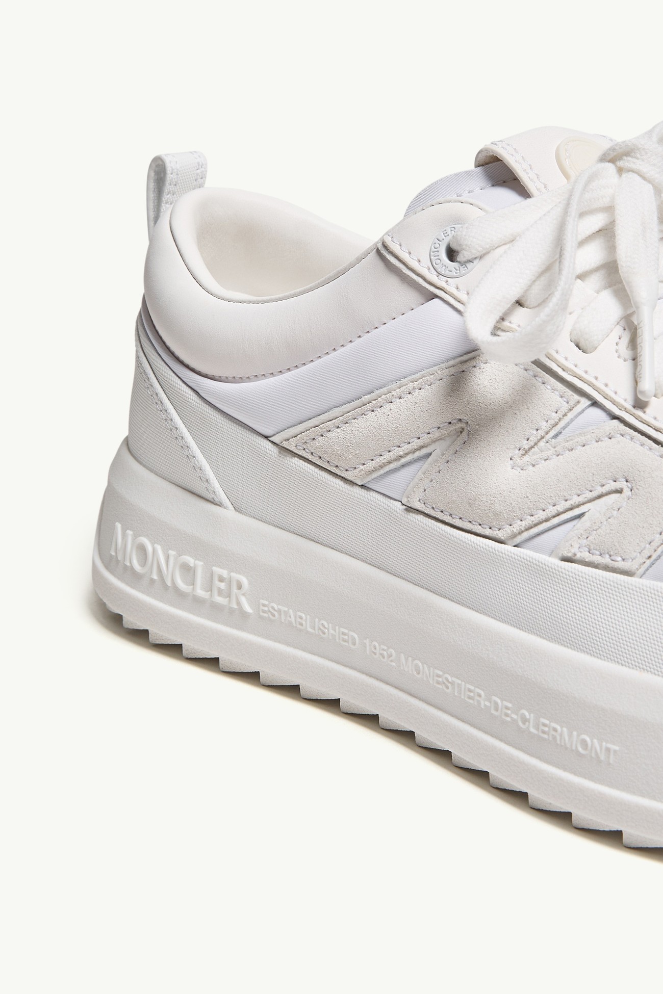 Moncler Altive Nubuck & Suede Trainers Men White Moncler 7