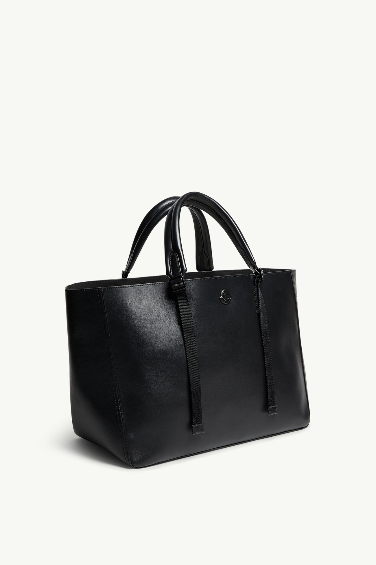 Cabas en cuir Carlo Hommes Noir Moncler 3